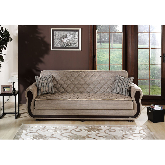 Winston Porter Ansonville 90.5'' Rolled Arm Sofa Bed Wayfair